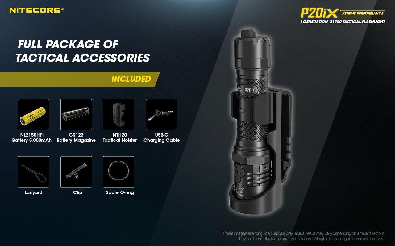 NITECORE P20iX TORCH + 5000MAH BATTERY + CABLE - NeonSales South Africa