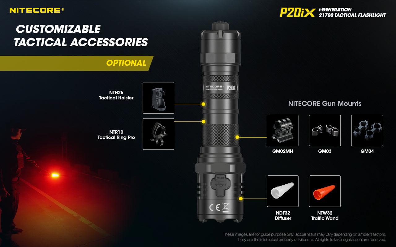 NITECORE P20iX TORCH + 5000MAH BATTERY + CABLE - NeonSales South Africa