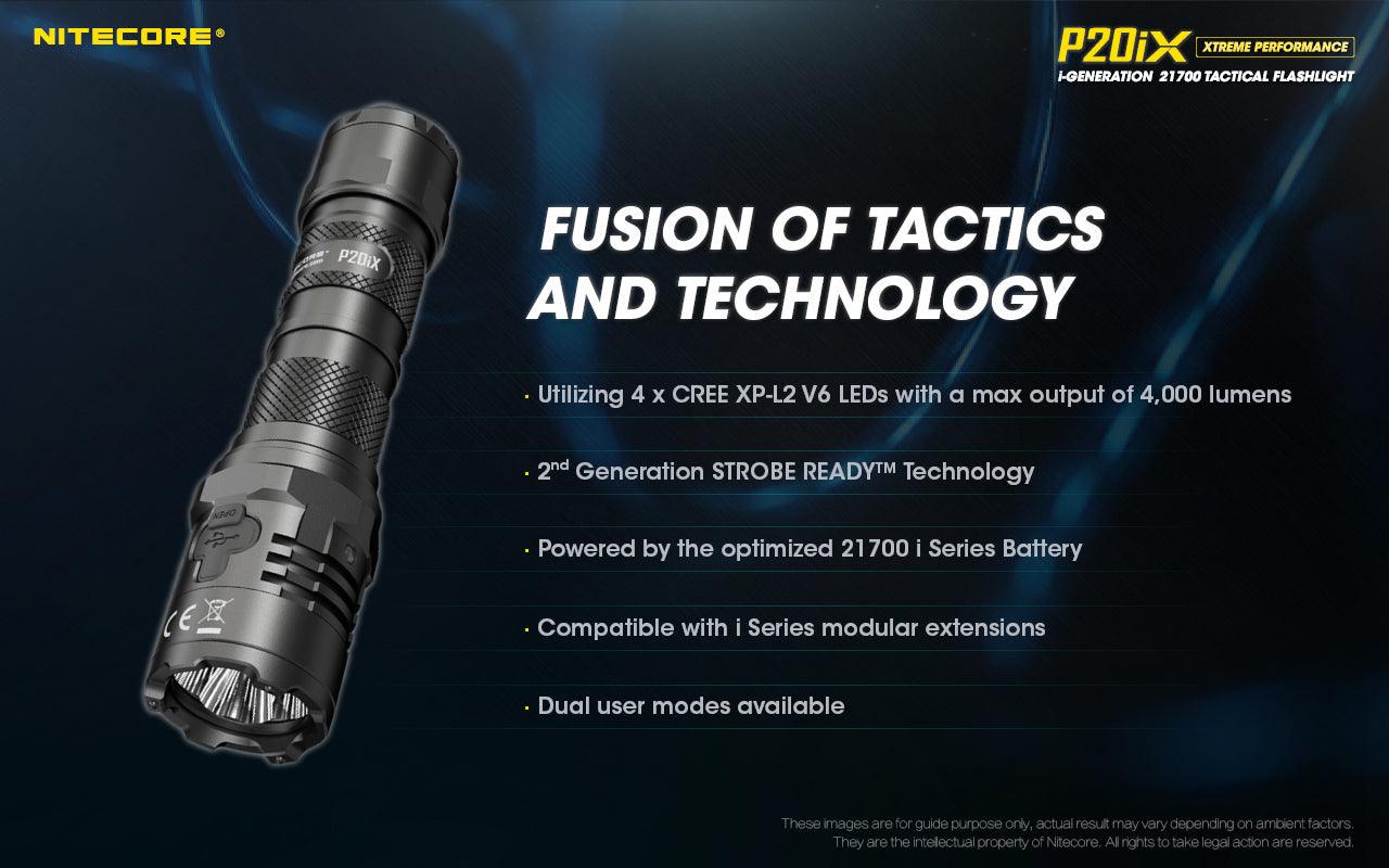NITECORE P20iX TORCH + 5000MAH BATTERY + CABLE - NeonSales South Africa