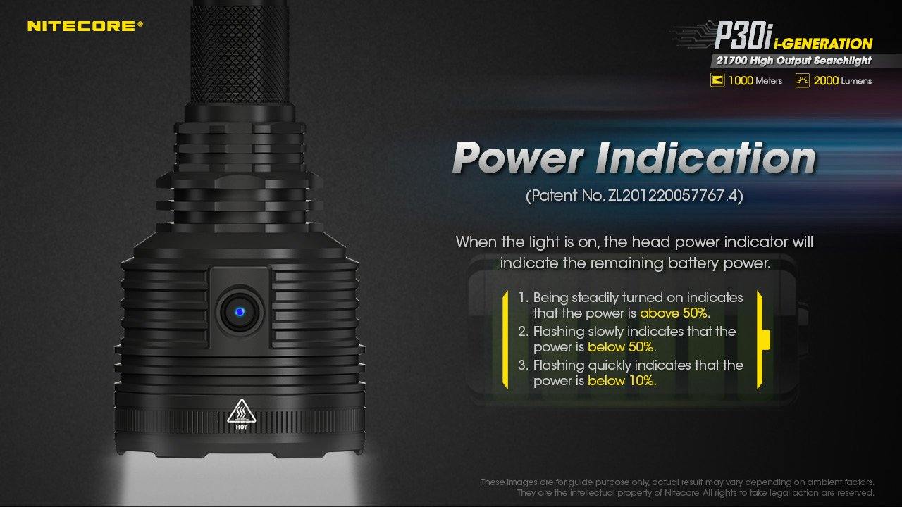 NITECORE P30I, 21700 SEARCHLIGHT, 2000 LM, 1000 M - NeonSales {{ shop.shopifyCountryName }}