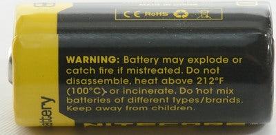 NITECORE RCR123 RECHARGEABLE 3.7V BATTERY 650MAH - NeonSales South Africa
