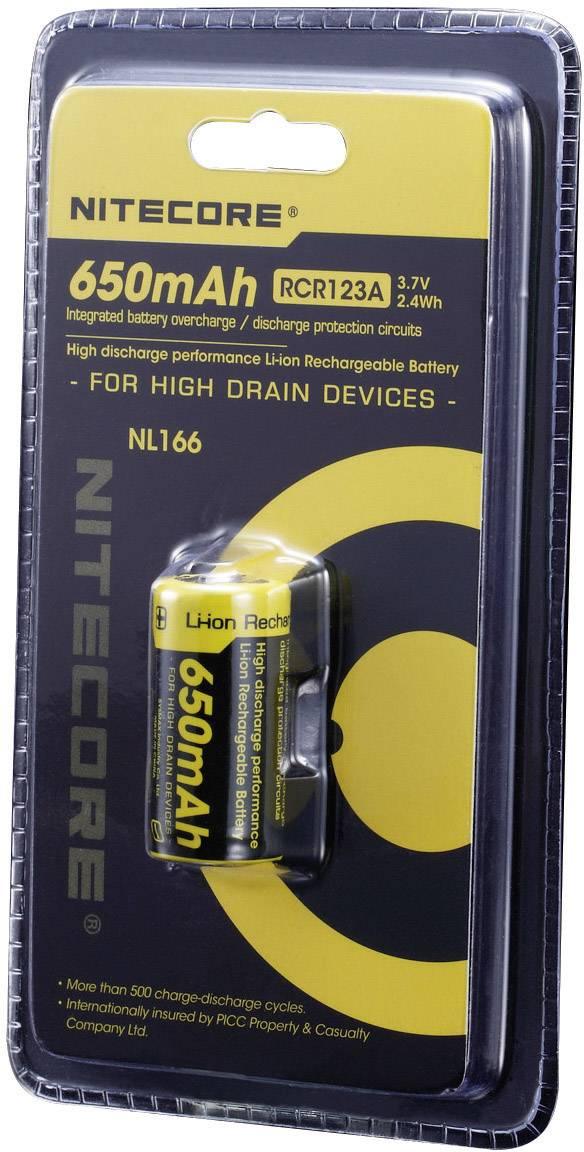 NITECORE RCR123 RECHARGEABLE 3.7V BATTERY 650MAH - NeonSales South Africa