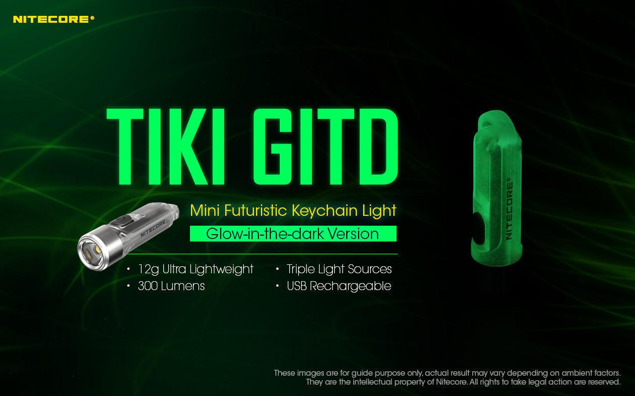 NITECORE TIKI GLOW-IN-THE-DARK 300 LUMEN - NeonSales South Africa
