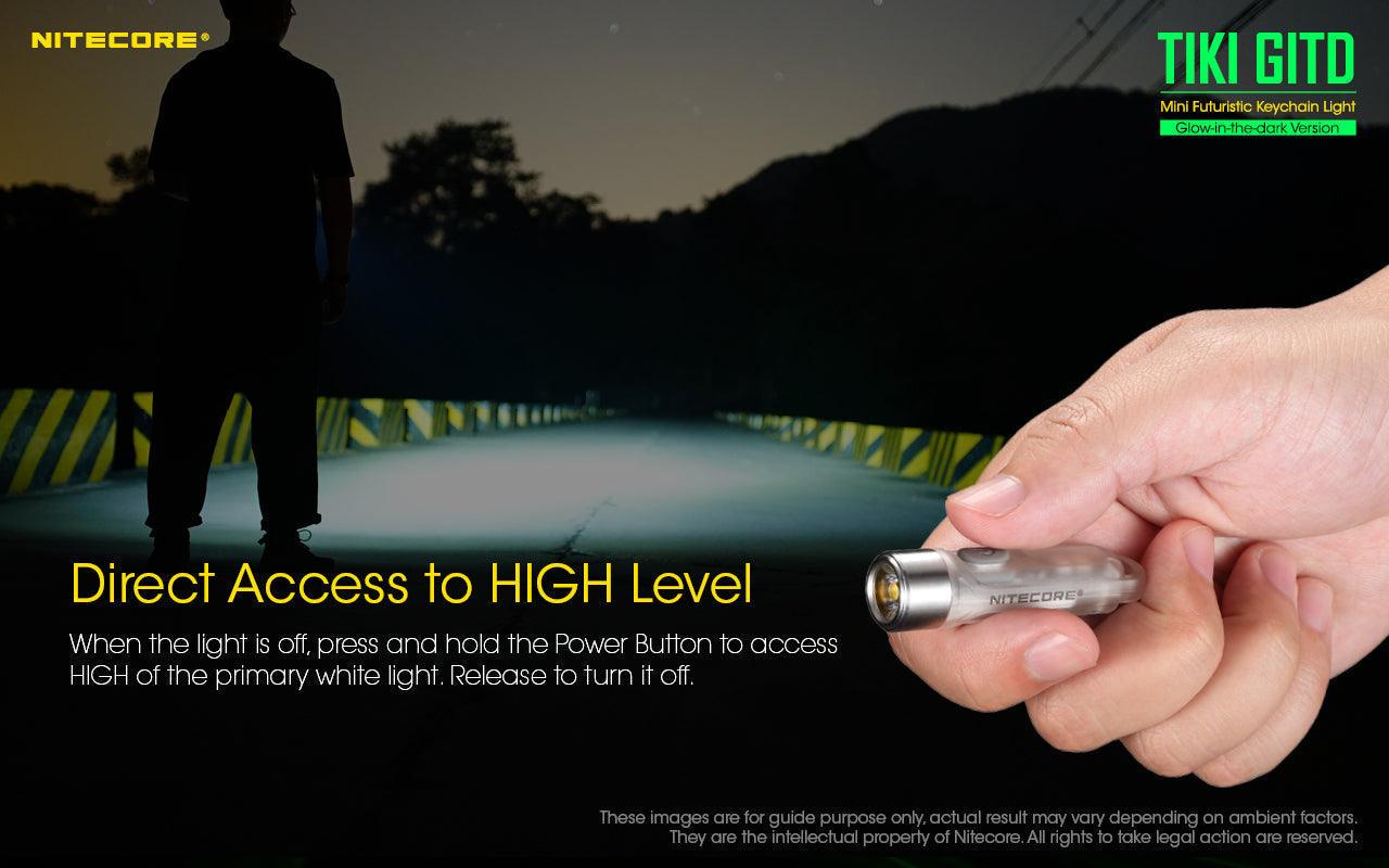 NITECORE TIKI GLOW-IN-THE-DARK 300 LUMEN - NeonSales South Africa
