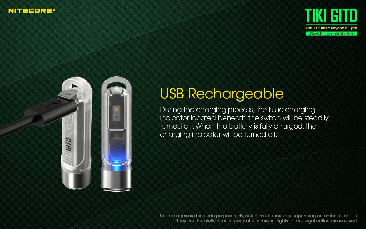 NITECORE TIKI GLOW-IN-THE-DARK 300 LUMEN - NeonSales South Africa