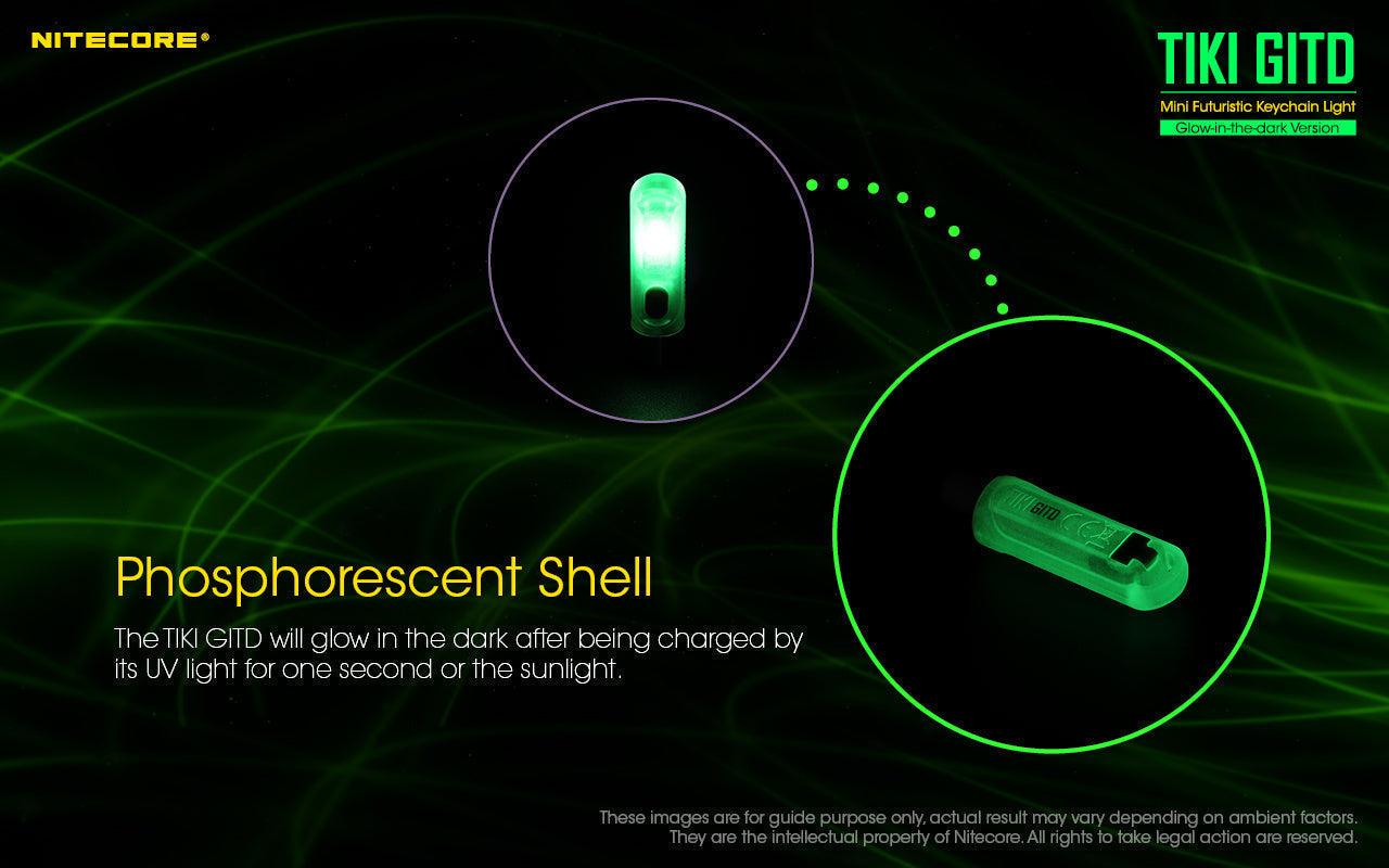 NITECORE TIKI GLOW-IN-THE-DARK 300 LUMEN - NeonSales South Africa