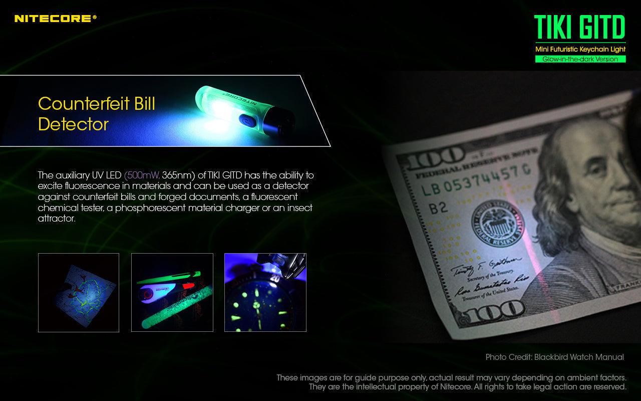 NITECORE TIKI GLOW-IN-THE-DARK 300 LUMEN - NeonSales South Africa