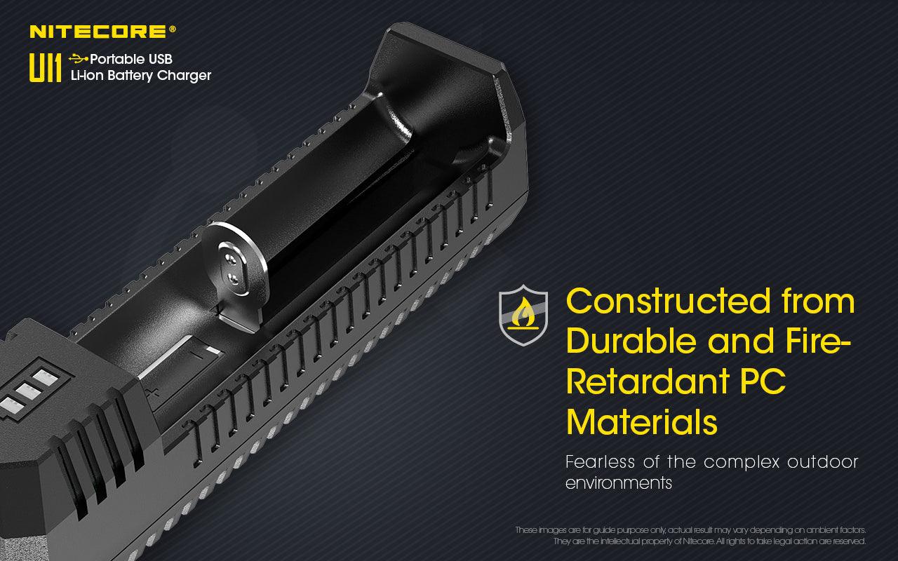 NITECORE UI1 BATTERY CHARGER + CABLE - 1 SLOT - NeonSales South Africa