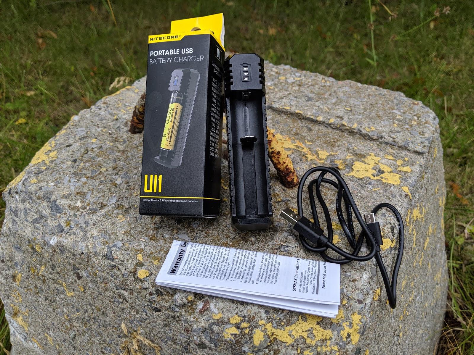 NITECORE UI1 BATTERY CHARGER + CABLE - 1 SLOT - NeonSales South Africa