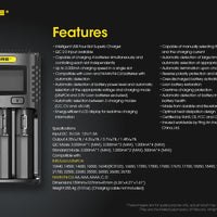NITECORE UMS4 BATTERY CHARGER - 4 SLOT, MINI-USB - NeonSales {{ shop.shopifyCountryName }}
