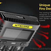 NITECORE UMS4 BATTERY CHARGER - 4 SLOT, MINI-USB - NeonSales {{ shop.shopifyCountryName }}