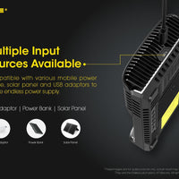 NITECORE UMS4 BATTERY CHARGER - 4 SLOT, MINI-USB - NeonSales {{ shop.shopifyCountryName }}