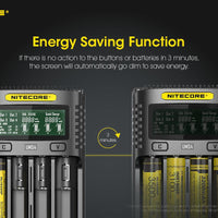 NITECORE UMS4 BATTERY CHARGER - 4 SLOT, MINI-USB - NeonSales {{ shop.shopifyCountryName }}