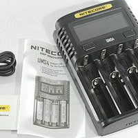 NITECORE UMS4 BATTERY CHARGER - 4 SLOT, MINI-USB - NeonSales {{ shop.shopifyCountryName }}