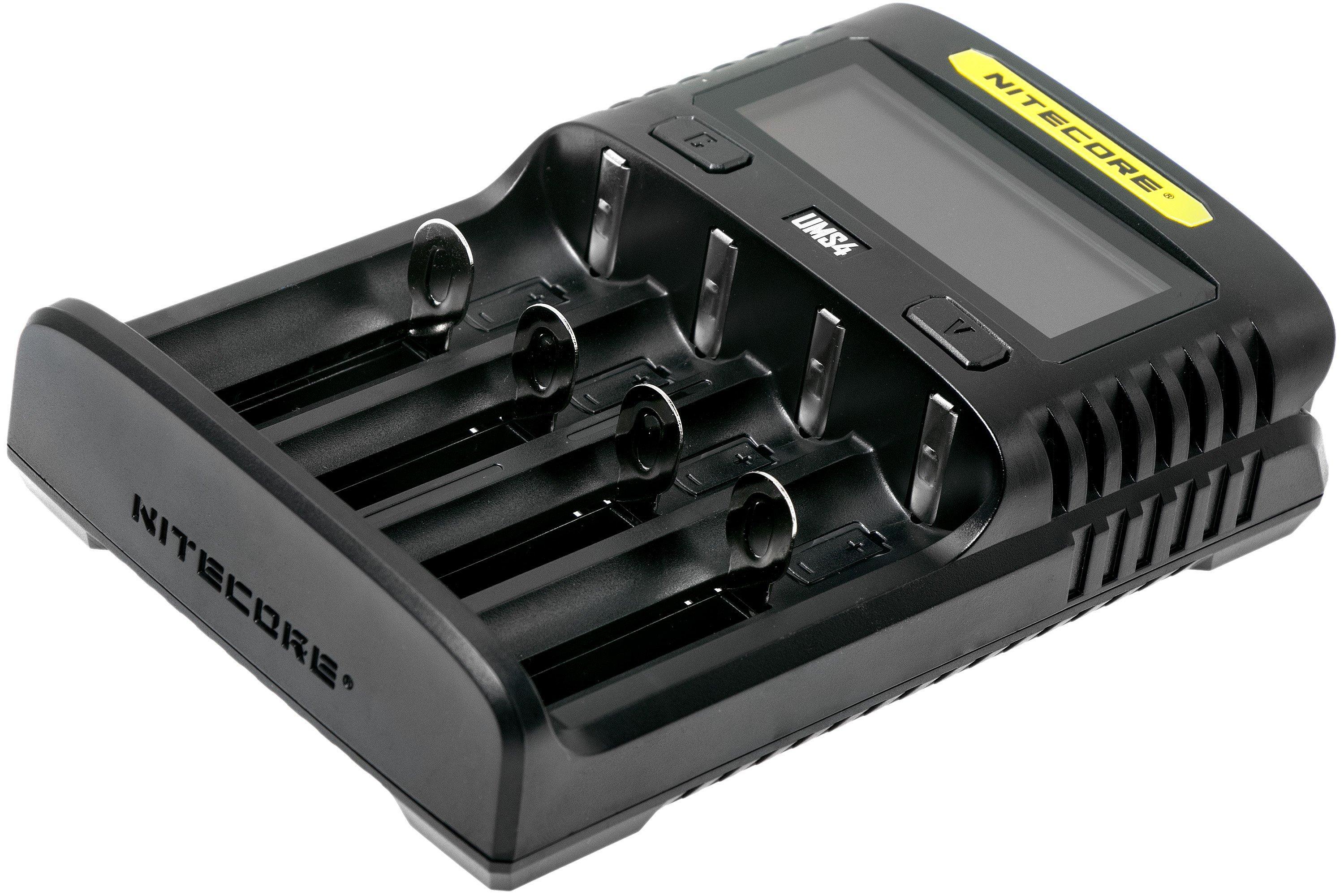 NITECORE UMS4 BATTERY CHARGER - 4 SLOT, MINI-USB - NeonSales South Africa
