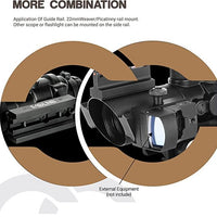 PICATINNY SCOPE, 4X32 IR (RGB) W/ IRON SIGHTS - NeonSales {{ shop.shopifyCountryName }}