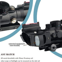 PICATINNY SCOPE, 4X32 IR (RGB) W/ IRON SIGHTS - NeonSales {{ shop.shopifyCountryName }}