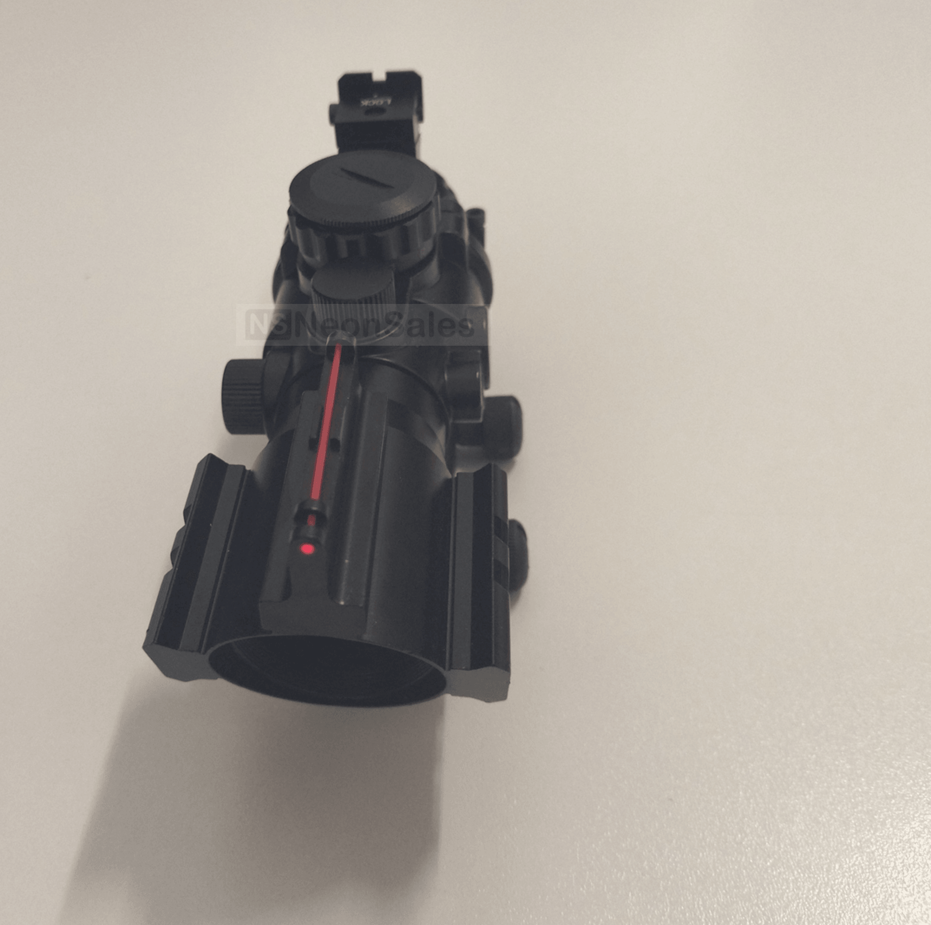 PICATINNY SCOPE, 4X32 IR (RGB) W/ IRON SIGHTS - NeonSales {{ shop.shopifyCountryName }}
