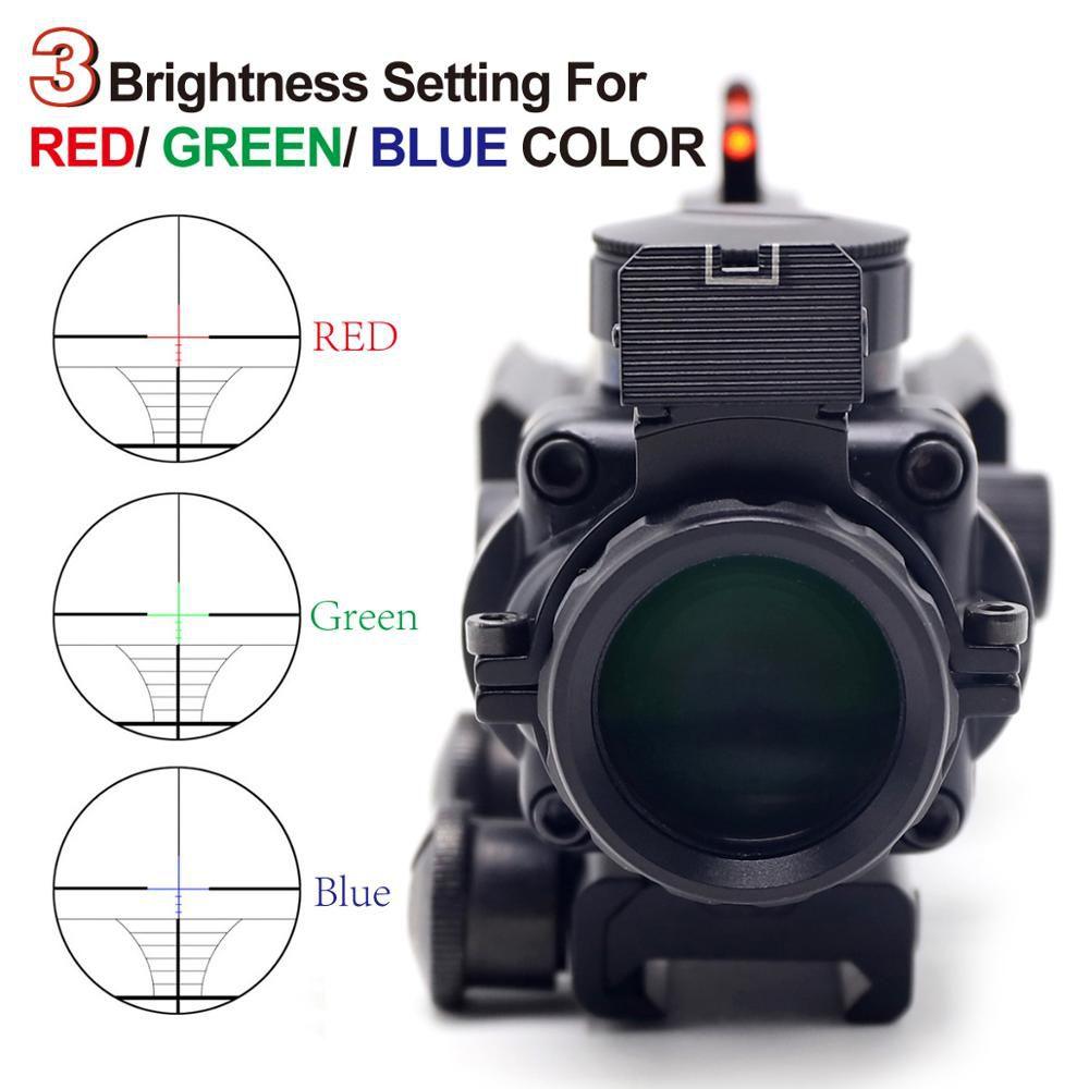 PICATINNY SCOPE, 4X32 IR (RGB) W/ IRON SIGHTS - NeonSales {{ shop.shopifyCountryName }}
