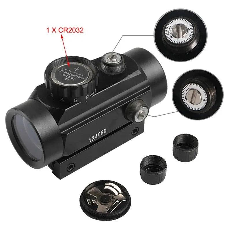 PICATINNY/DOVETAIL-MOUNTED 1X40 RED DOT SIGHT - NeonSales {{ shop.shopifyCountryName }}