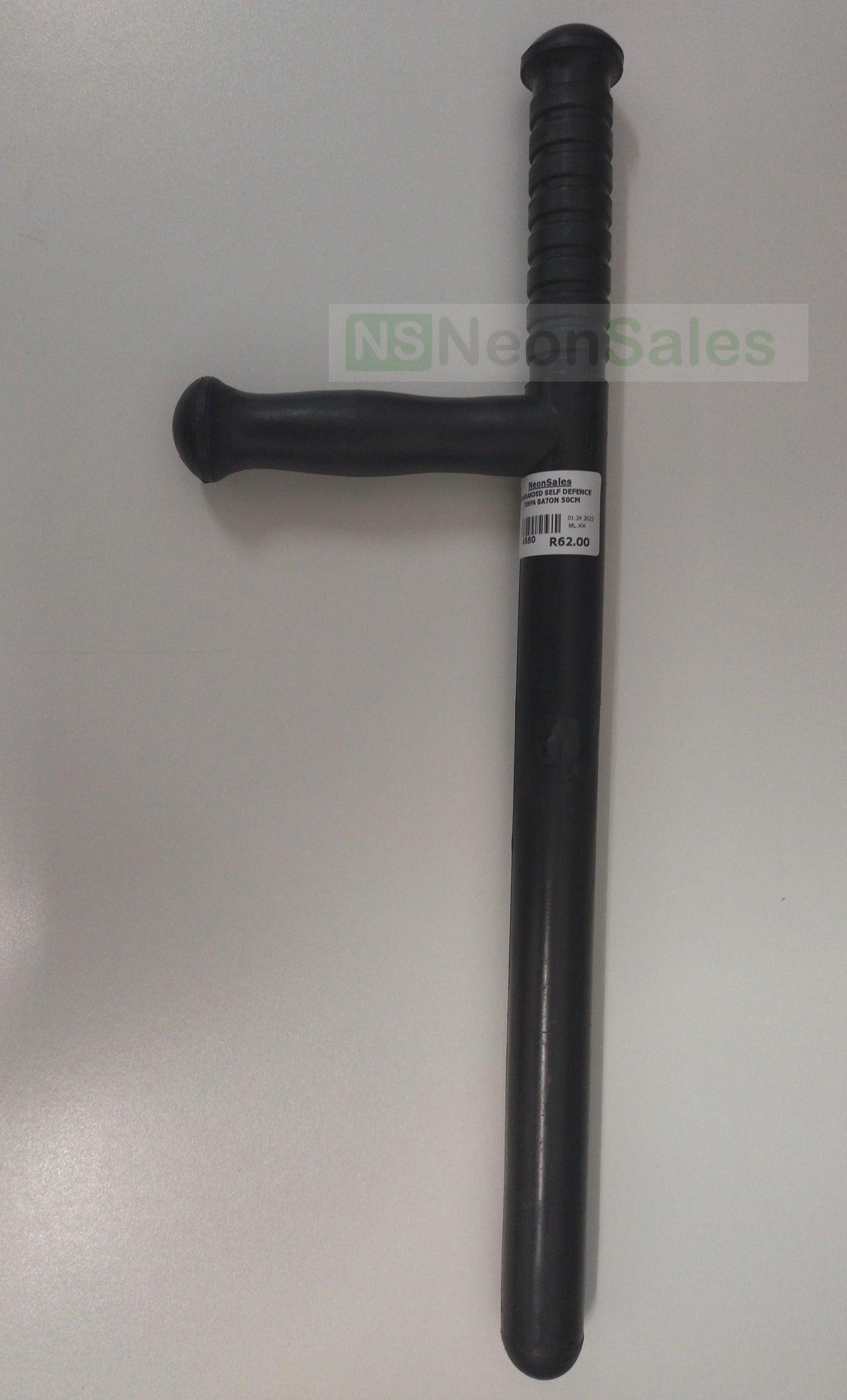 POLYPROPYLENE TONFA BATON (BLACK) - 50CM - NeonSales South Africa