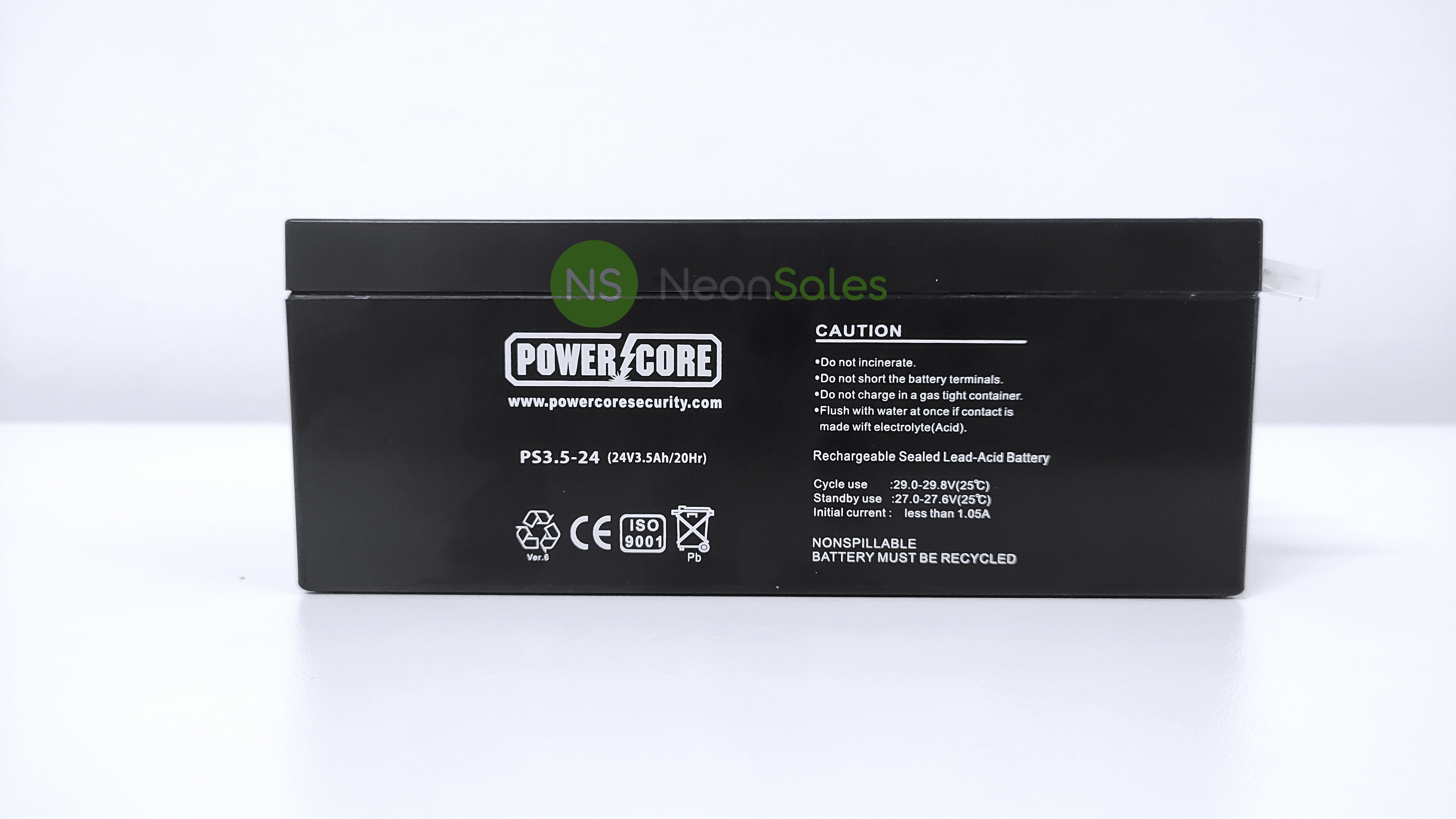 POWERCORE 24V 3.5A GARAGE BATTERY - NeonSales {{ shop.shopifyCountryName }}