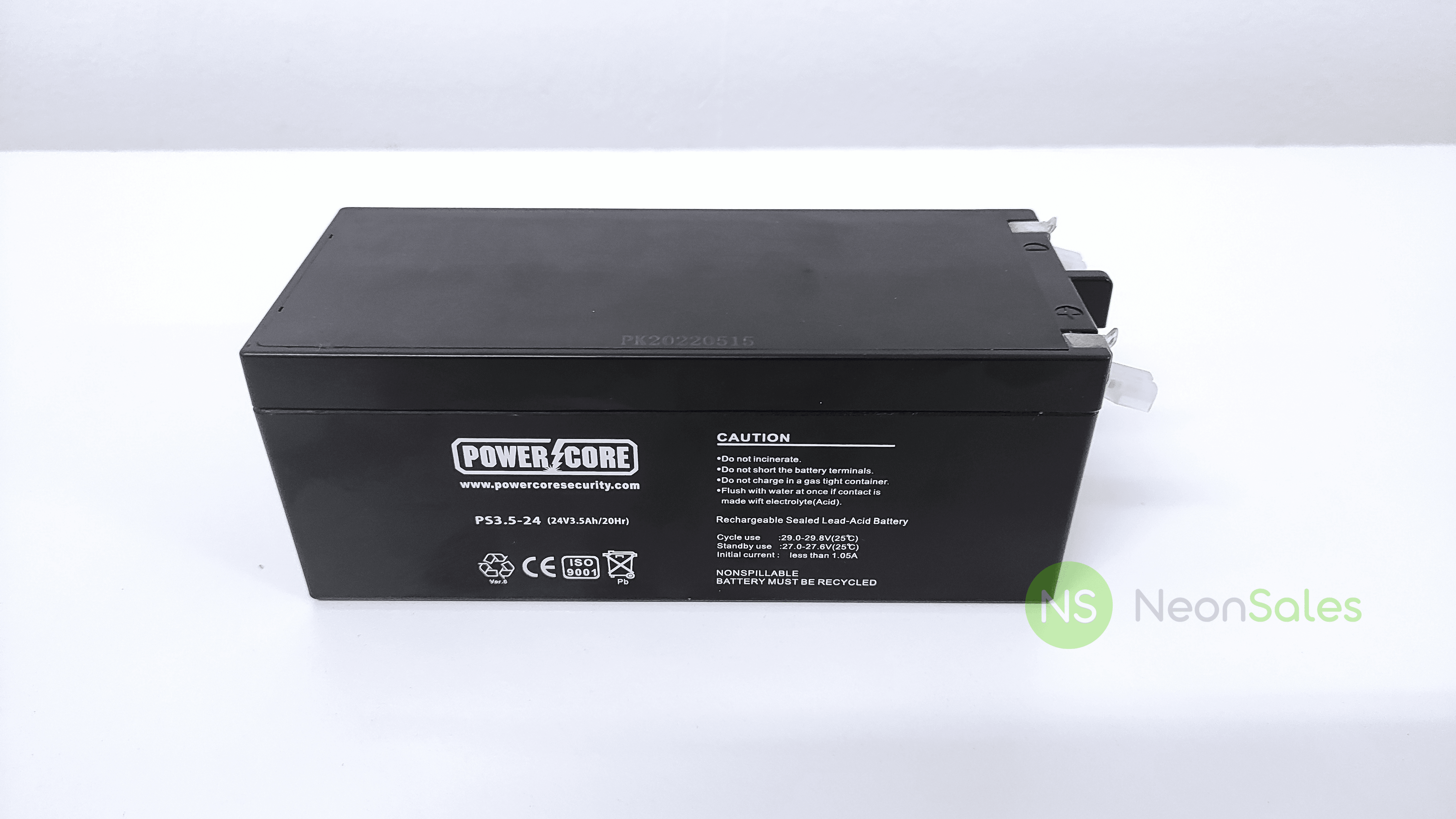 POWERCORE 24V 3.5A GARAGE BATTERY - NeonSales {{ shop.shopifyCountryName }}