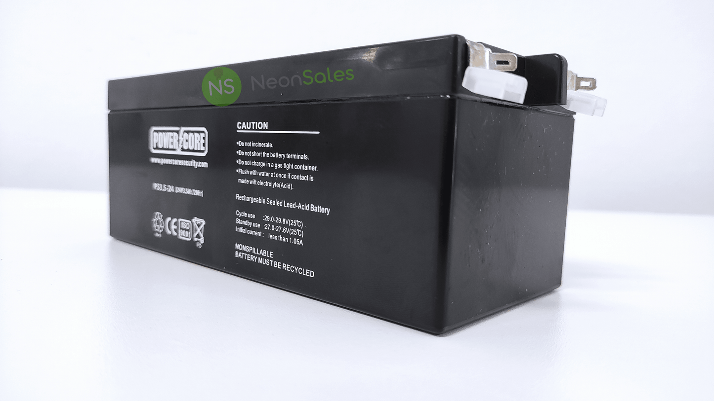 POWERCORE 24V 3.5A GARAGE BATTERY - NeonSales {{ shop.shopifyCountryName }}