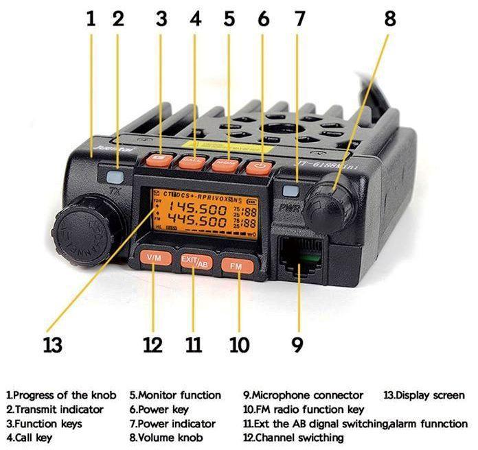 QYT KT8900 DUAL BAND MOBILE TRANSCEIVER VHF/UHF - NeonSales South Africa