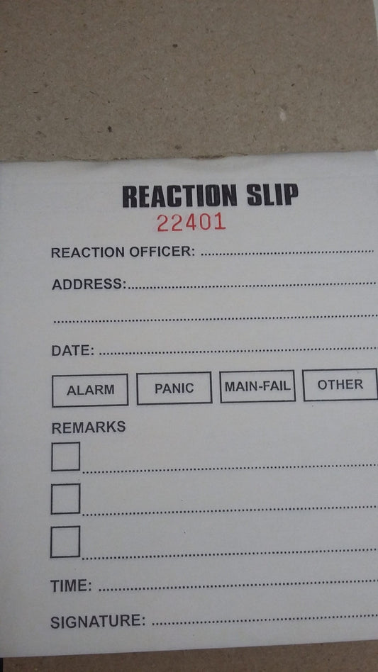 REACTION SLIP BOOK - NeonSales {{ shop.shopifyCountryName }}