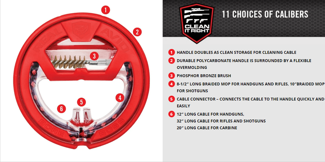 REAL AVID® BORE BOSS BARREL CLEANER - .223 / 5.56 - NeonSales {{ shop.shopifyCountryName }}