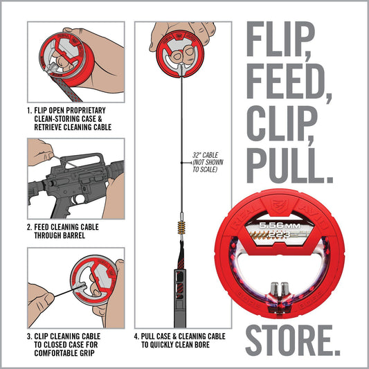 REAL AVID® BORE BOSS BARREL CLEANER - .223 / 5.56 - NeonSales {{ shop.shopifyCountryName }}