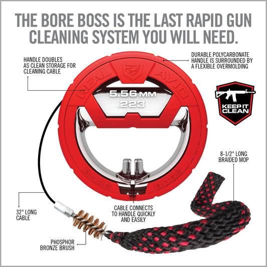 REAL AVID® BORE BOSS BARREL CLEANER - .223 / 5.56 - NeonSales {{ shop.shopifyCountryName }}