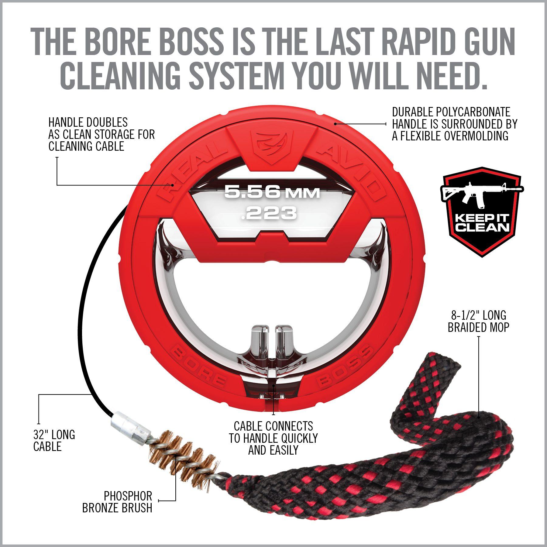 REAL AVID® BORE BOSS BARREL CLEANER - .223 / 5.56 - NeonSales South Africa