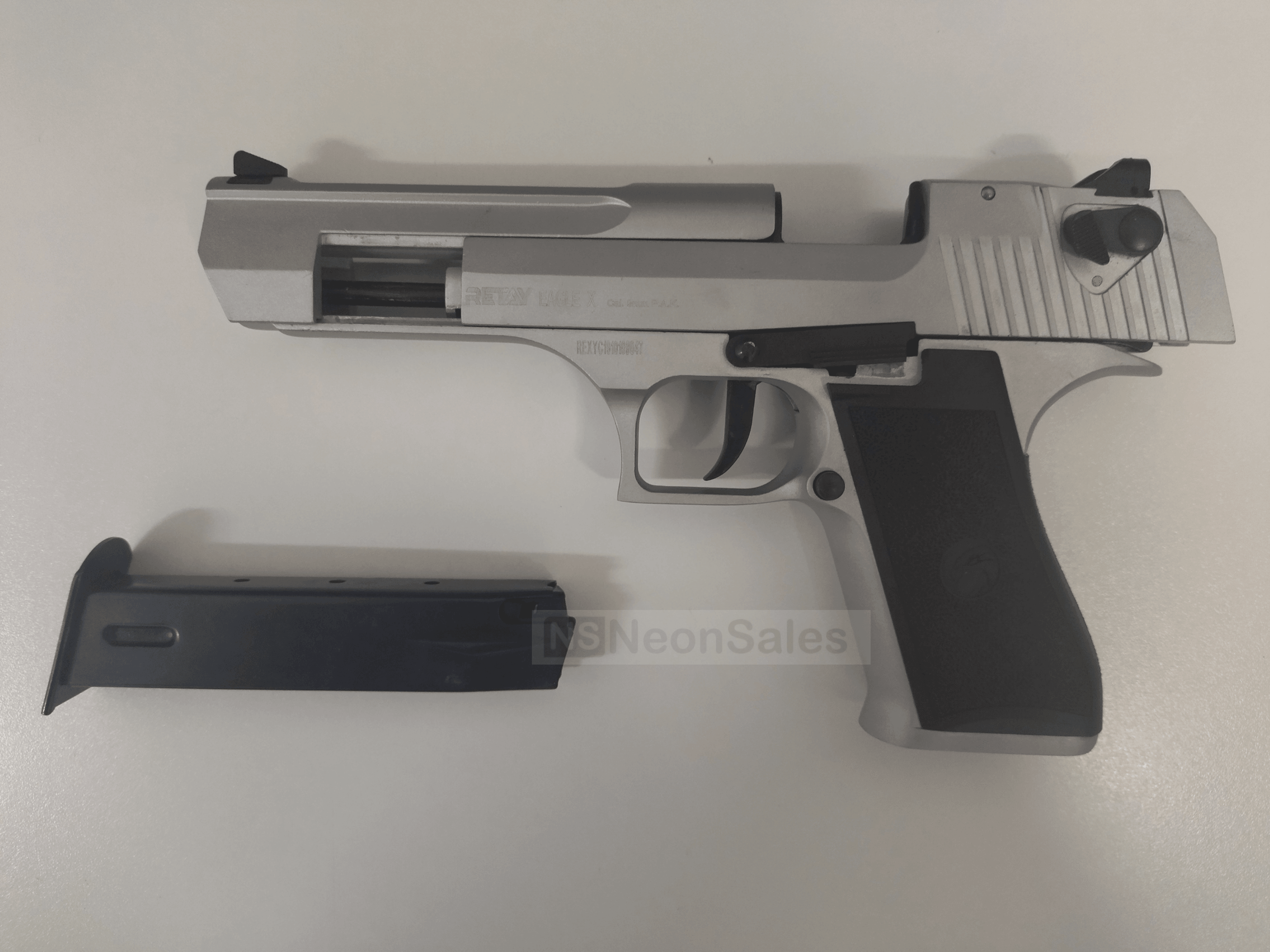 RETAY EAGLE X BLANK GUN - MATTE CHROME - NeonSales {{ shop.shopifyCountryName }}