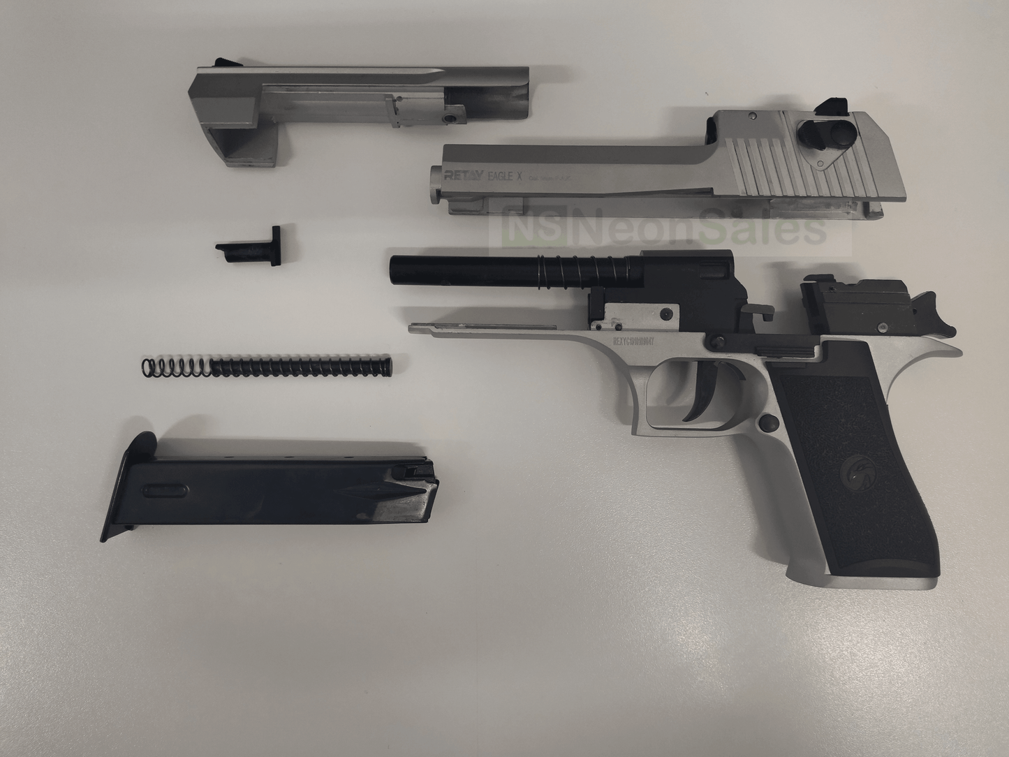 RETAY EAGLE X BLANK GUN - MATTE CHROME - NeonSales {{ shop.shopifyCountryName }}