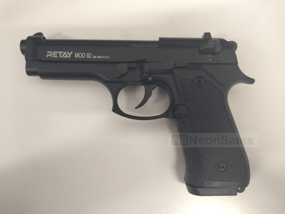 RETAY MOD 92 BLANK GUN - BLACK - NeonSales {{ shop.shopifyCountryName }}