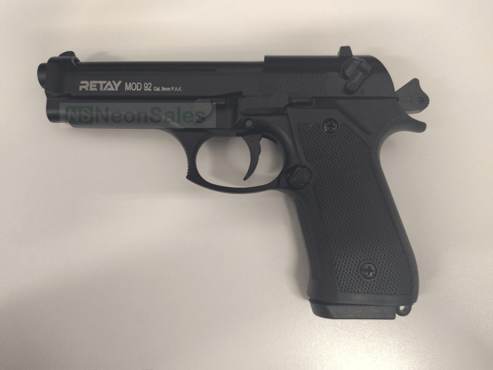 RETAY MOD 92 BLANK GUN - BLACK - NeonSales {{ shop.shopifyCountryName }}