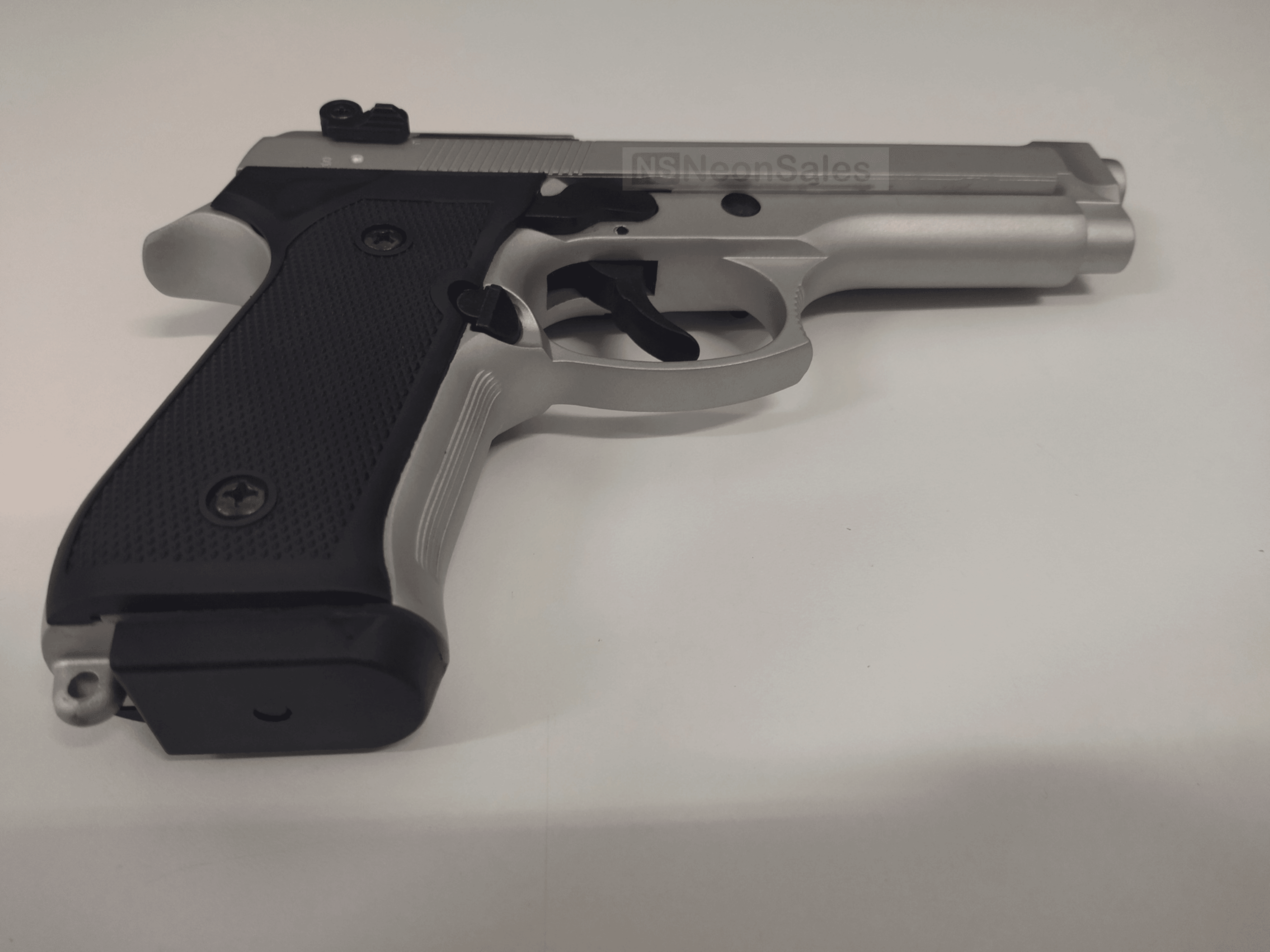 RETAY MOD 92 BLANK GUN - MATTE CHROME - NeonSales South Africa