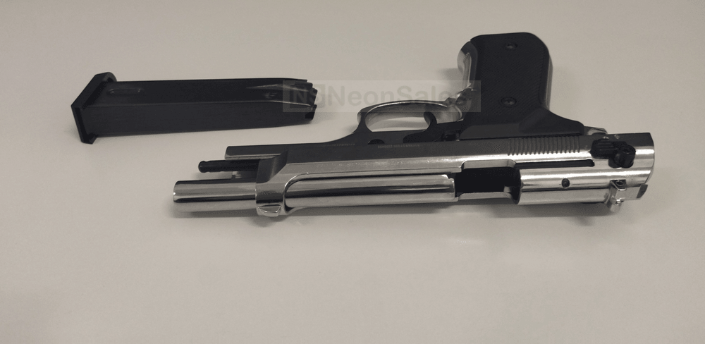 RETAY MOD 92 BLANK GUN- SHINY CHROME - NeonSales {{ shop.shopifyCountryName }}