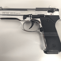 RETAY MOD 92 BLANK GUN- SHINY CHROME - NeonSales {{ shop.shopifyCountryName }}