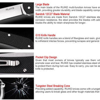RUIKE KNIFE L31-B CRITERION BLACK POCKET KNIFE - NeonSales {{ shop.shopifyCountryName }}