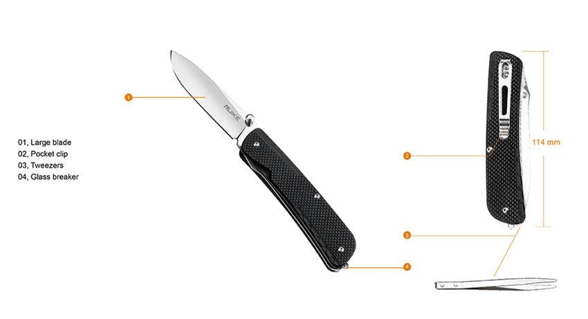 RUIKE KNIFE LD11-B BLACK - NeonSales {{ shop.shopifyCountryName }}
