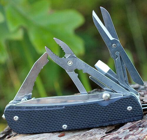 RUIKE KNIFE- LD31-B TREKKER POCKET KNIFE - BLACK - NeonSales {{ shop.shopifyCountryName }}