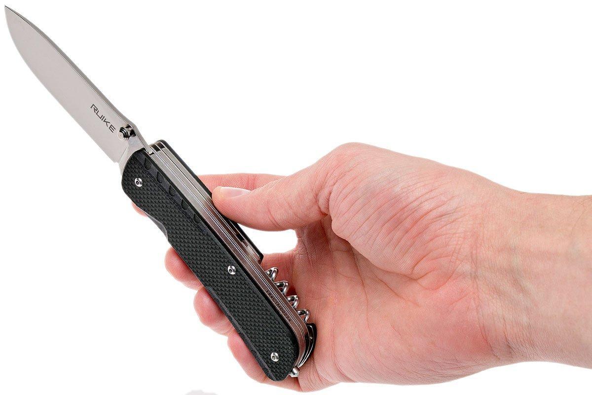 RUIKE KNIFE- LD31-B TREKKER POCKET KNIFE - BLACK - NeonSales {{ shop.shopifyCountryName }}