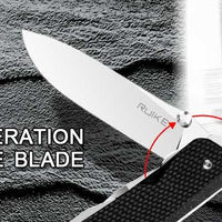 RUIKE KNIFE- LD31-B TREKKER POCKET KNIFE - BLACK - NeonSales {{ shop.shopifyCountryName }}