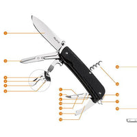 RUIKE KNIFE- LD31-B TREKKER POCKET KNIFE - BLACK - NeonSales {{ shop.shopifyCountryName }}