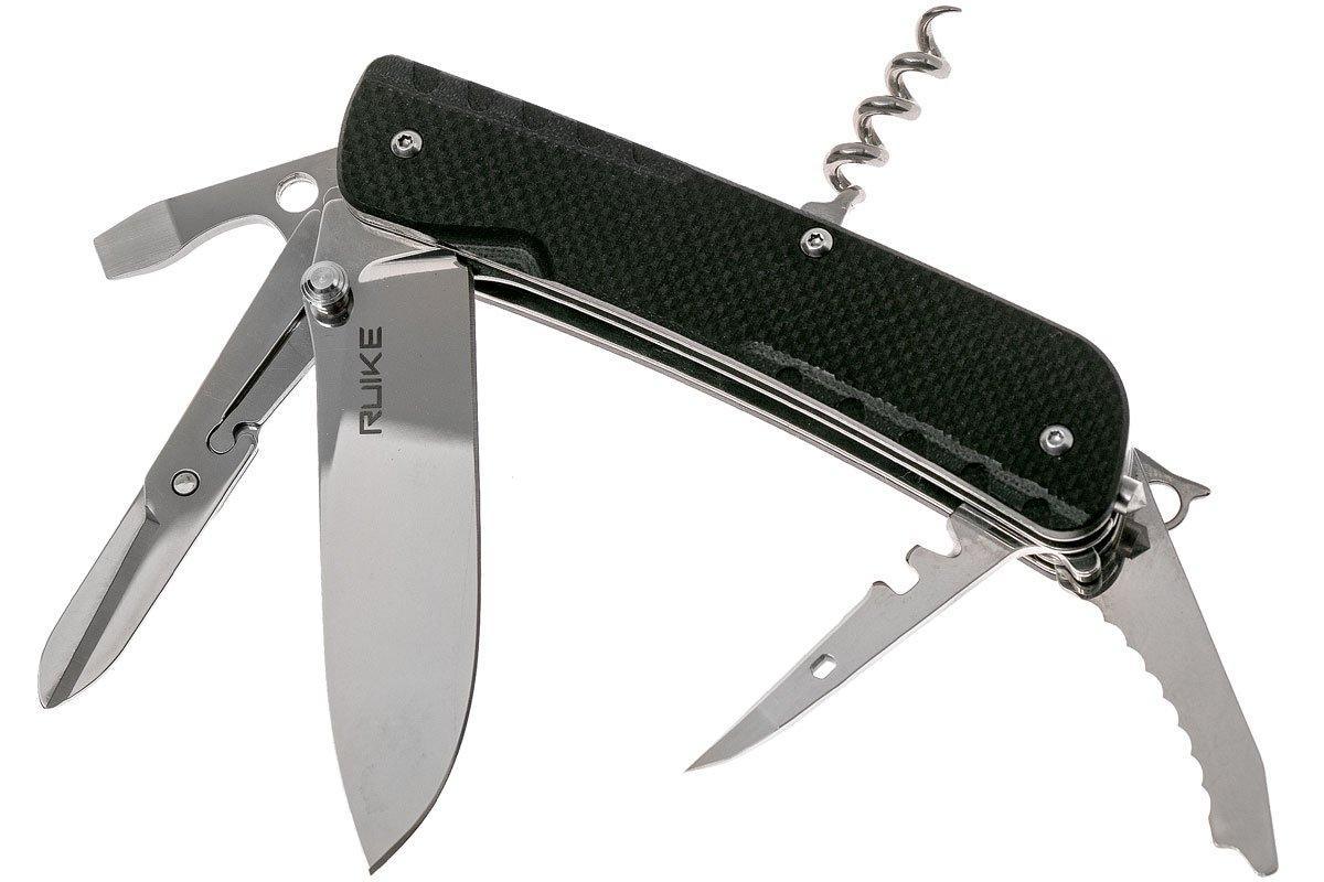 RUIKE KNIFE- LD31-B TREKKER POCKET KNIFE - BLACK - NeonSales {{ shop.shopifyCountryName }}