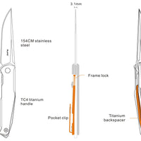 RUIKE KNIFE M108-TZ SILVER - NeonSales {{ shop.shopifyCountryName }}