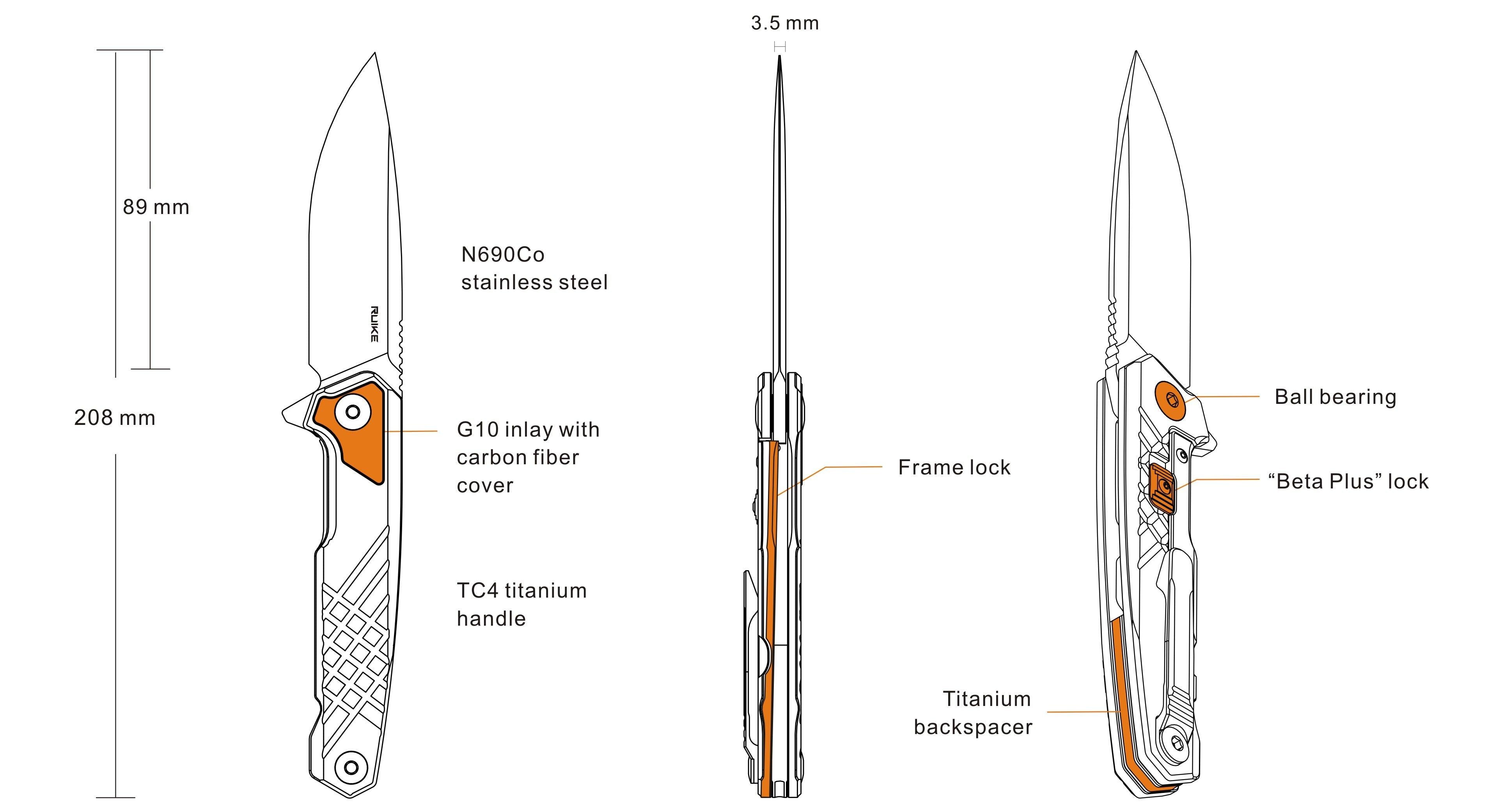 RUIKE KNIFE M875-TZ FUME - NeonSales South Africa